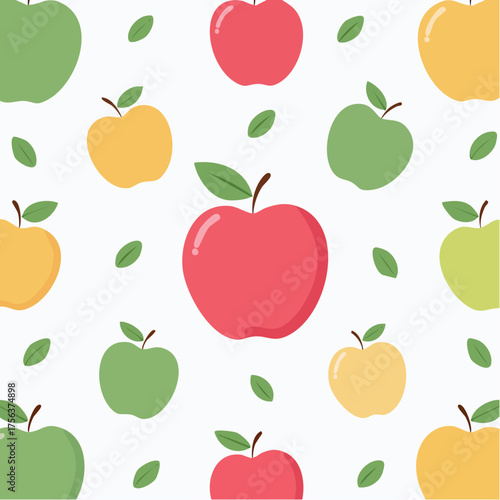 Hintergrund bunte Äpfel