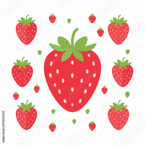 Hintergrund Erdbeeren