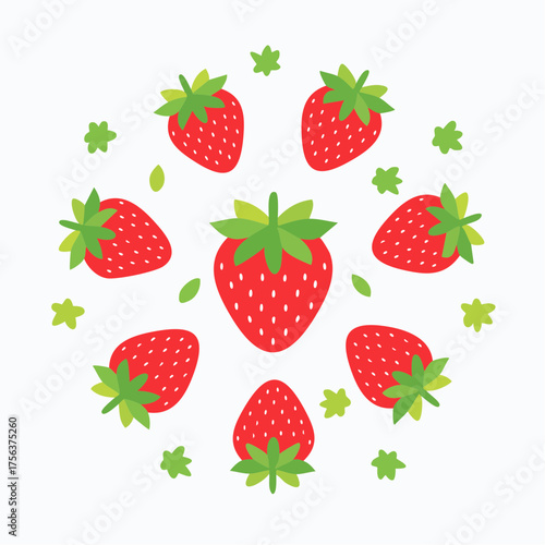 Hintergrund Erdbeeren