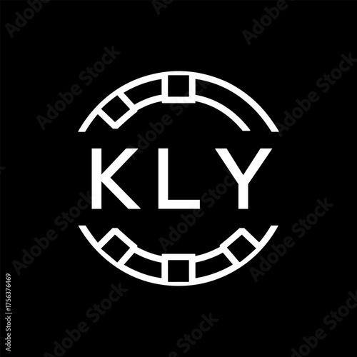 Clean Line Art Monogram Emblem for Brands, KLY Later Logo, Unique Letter  Logo with Circular Motif, 

KLY logo, minimalist, KLY modern, circle, KLY monogram, letter KLY mark, KLY  geometric, KLY abstr
