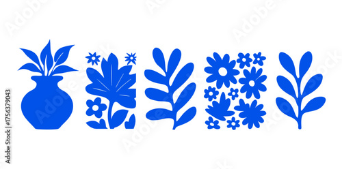 Colorful floral silhouettes bring charm and creativity to any space, enhancing artistic expression and style