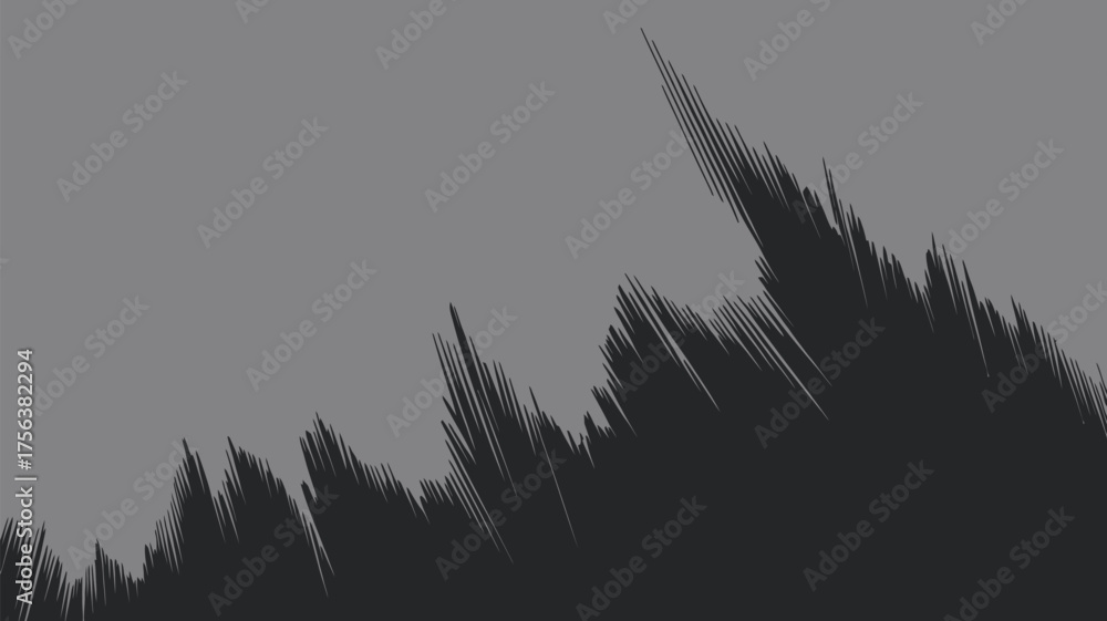 Obraz premium Dynamic black brush strokes create a modern, edgy background for impactful designs, perfect for adding depth and visual interest to your projects