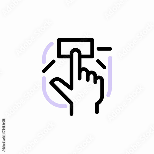Push Button information sign