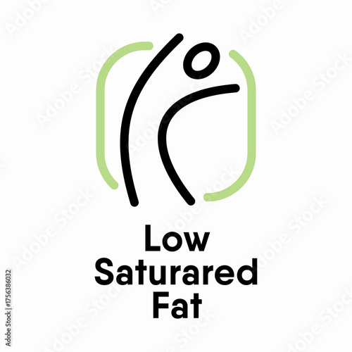 Low Saturated Fat information sign