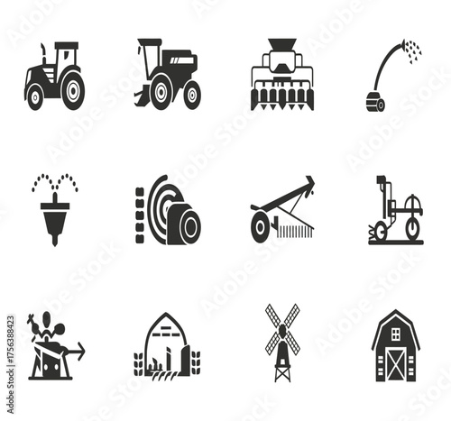 Agricultural Machinery and Structures Collection tractor combine harvester