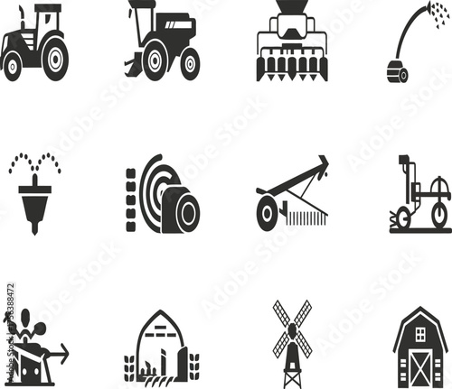 Agricultural Machinery and Structures Collection tractor combine harvester