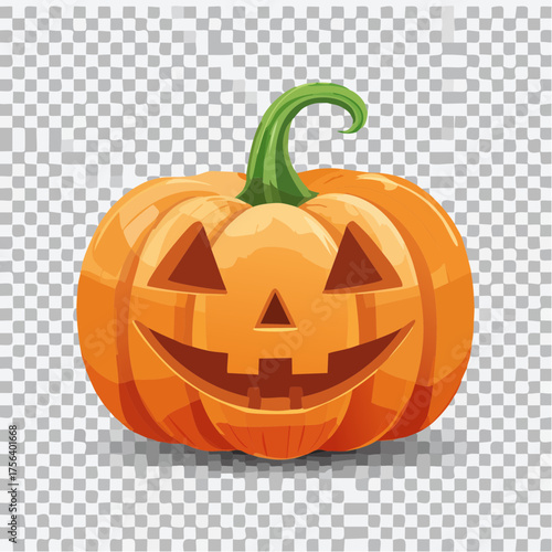 halloween pumpkin on white background