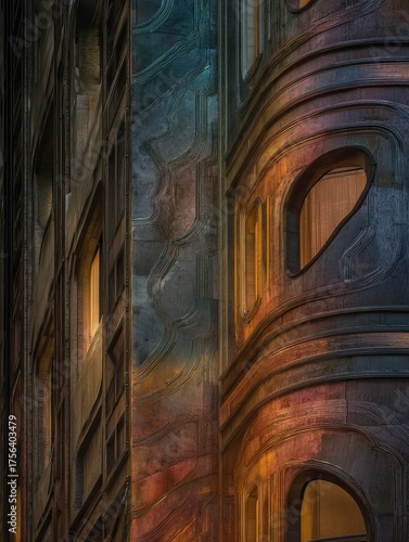 Architectural Detail at Dusk