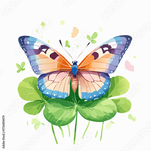 Schmetterling auf Klee