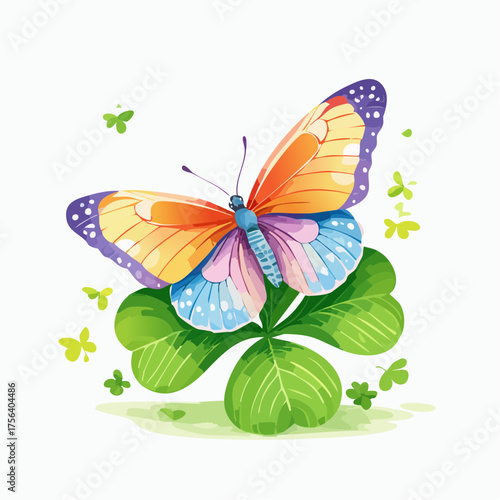 Schmetterling auf Klee