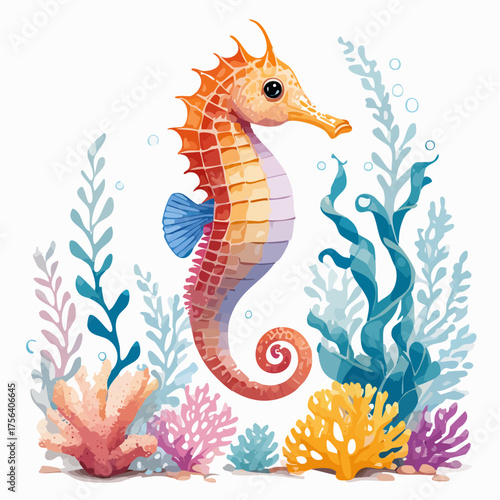 Seepferdchen im Korallenriff