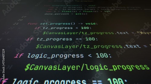 Dynamic Code Display in 4K Resolution