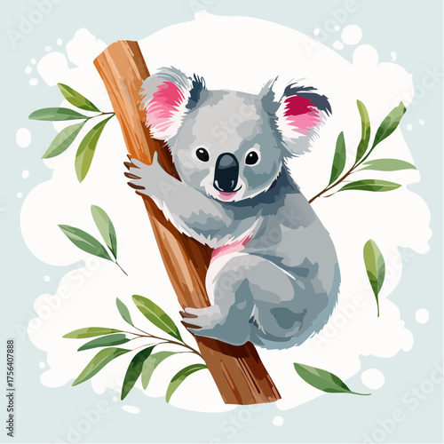 Koala auf Eukalyptusbaum