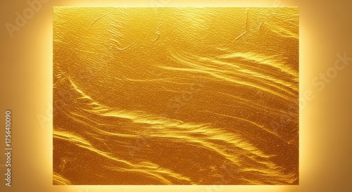 Illuminated golden textured abstract background