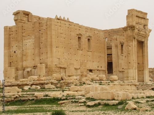 Temple of Bel, Palmyra, Syria — historic view of the cella and ruins, photographed before 2011