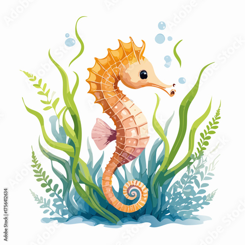 Seepferdchen auf Seegras