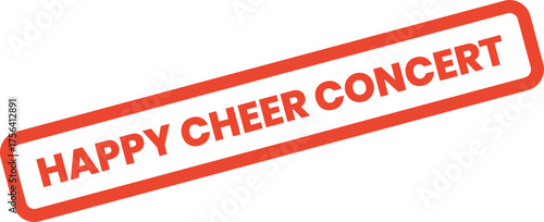 Happy Cheer Concert stamp for promoting live music events and exciting performance gatherings