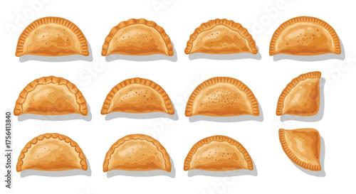 Delicious hand pies arranged in a pattern, inviting culinary creativity