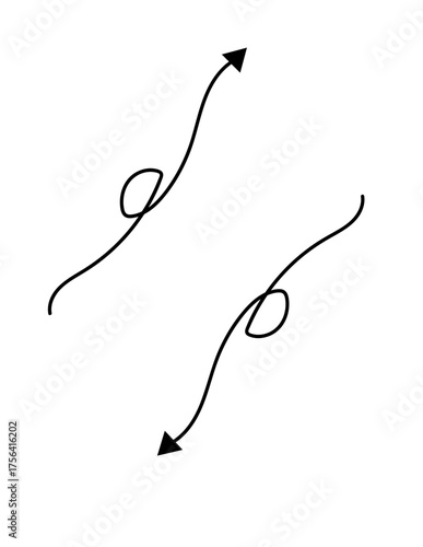 vector illustration of an abstract arrow