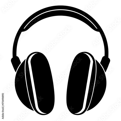 headphones isolated on white background