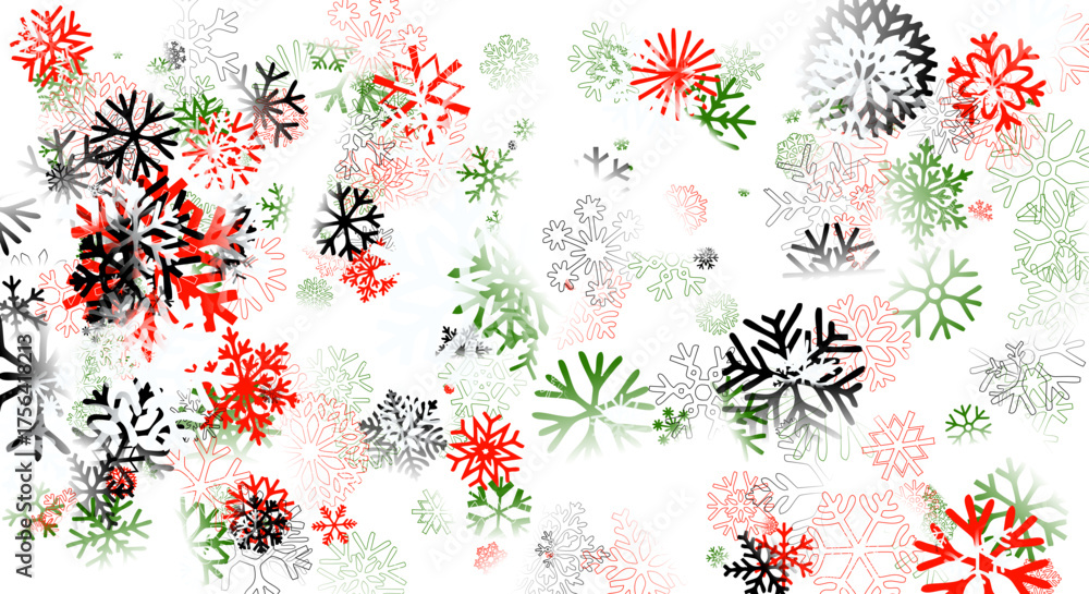 Naklejka premium śnieg, płatki śniegu, płatki, opad, zima