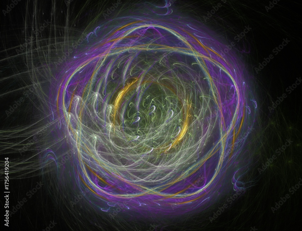 Naklejka premium Imaginatory fractal abstract background Image