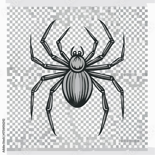 spider on a white background