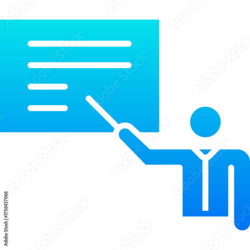 teacher blue icon