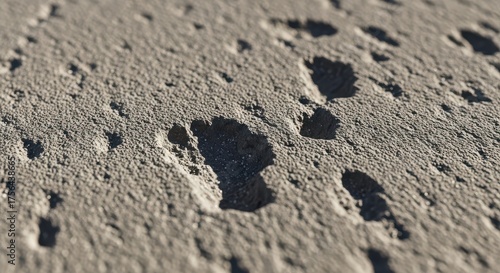 Close view of rough surface with many small holes