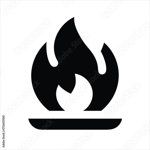 vector illustration of a fire symbol