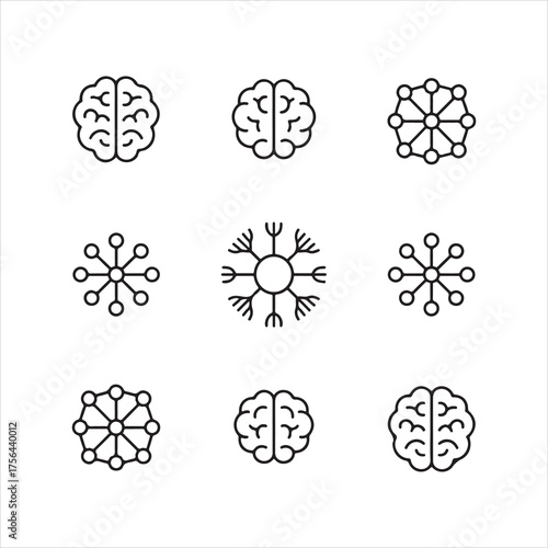 set of gear wheels vector icons design