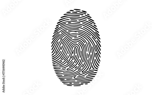 detailed fingerprint, symbolizing identity, security, authentication, biometrics, and personal recognition technology.