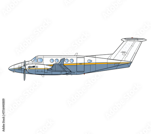 Amerikanisches zweimotoriges Geschäftsreiseflugzeug