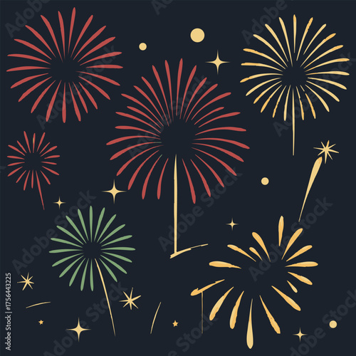 Spectacular Night Fireworks Display