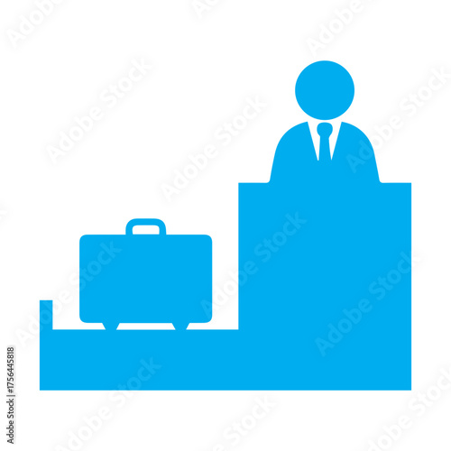 Check-in counter icon