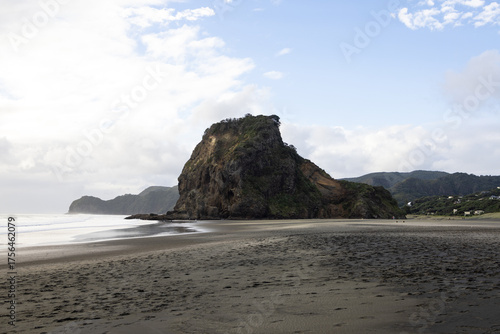 Lion Rock in Piha, near Auckland, New Zealand
