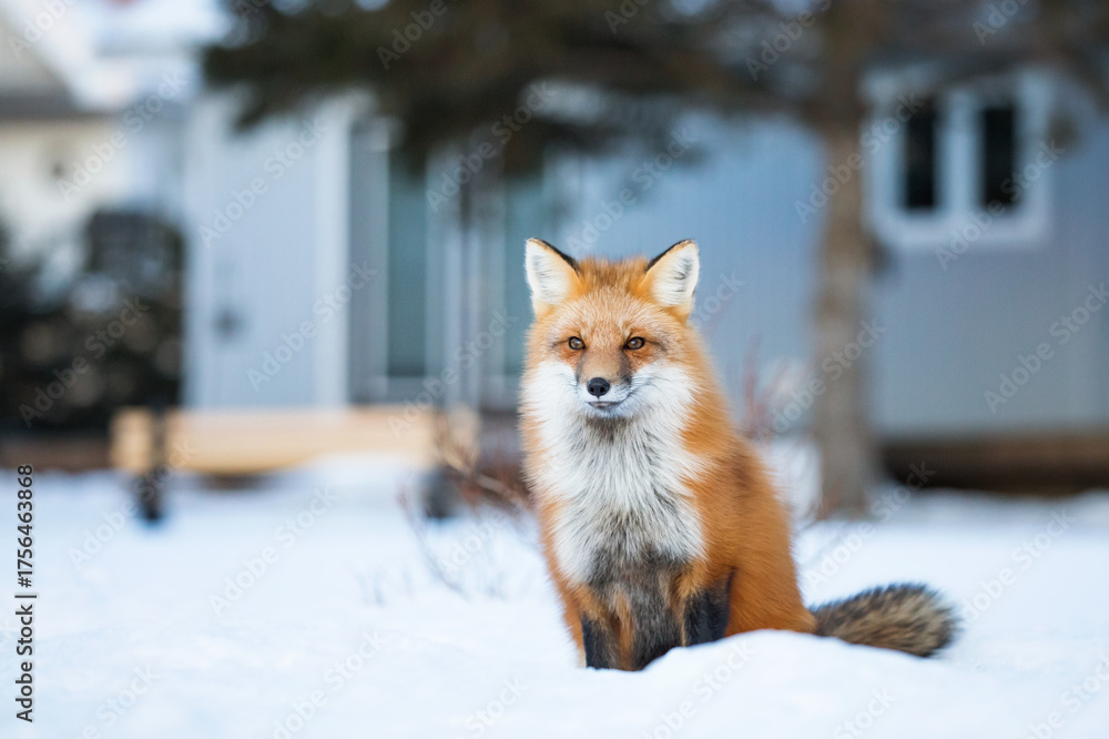 Fototapeta premium Red fox in winter
