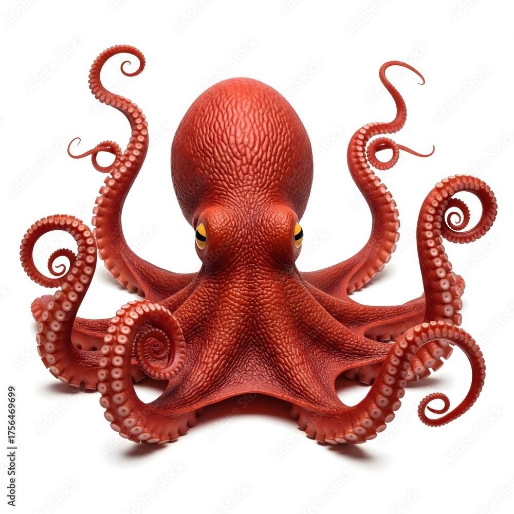 Fototapeta premium octopus on white background