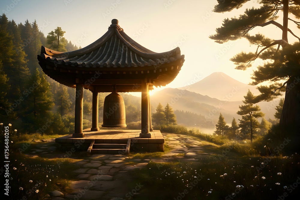 Fototapeta premium Whispers of the Morning Bell