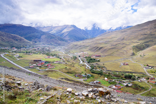 Beautiful view of mountains in Russia
