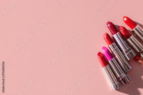 pink lipstick on a pink background