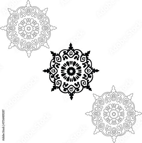luxury mandala mandala design white background