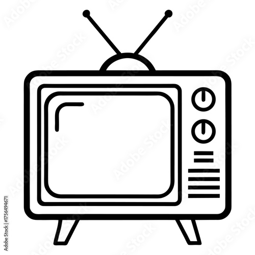 retro tv icon