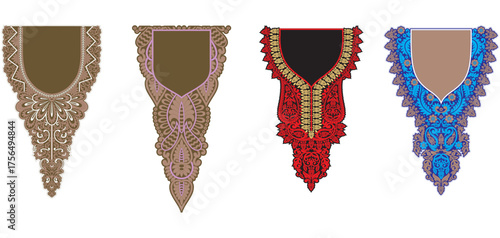 women clothing dress neckline design vector illustration fashion design