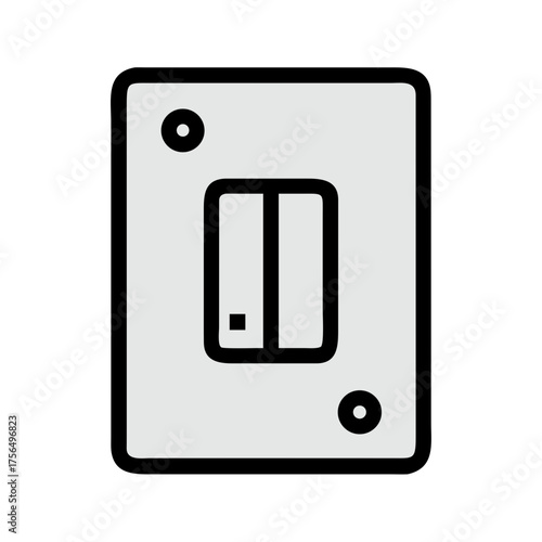 Minimalist refrigerator illustration with clean lines and modern design, showcasing sleek features and functionality, perfect for contemporary kitchen concepts and home decor ideas