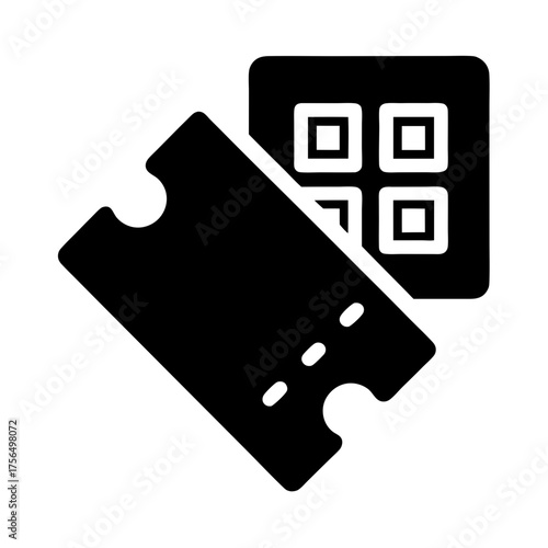 Digital ticket with scannable QR code offers convenient access and secure entry