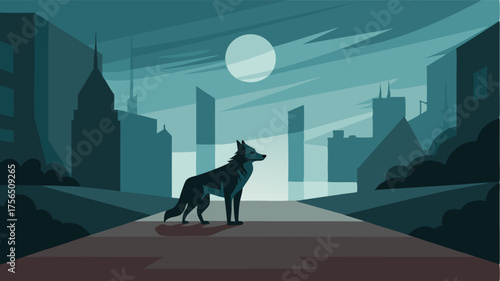 A lone coyote howled in the distance a haunting sound that seemed to echo through the empty streets.