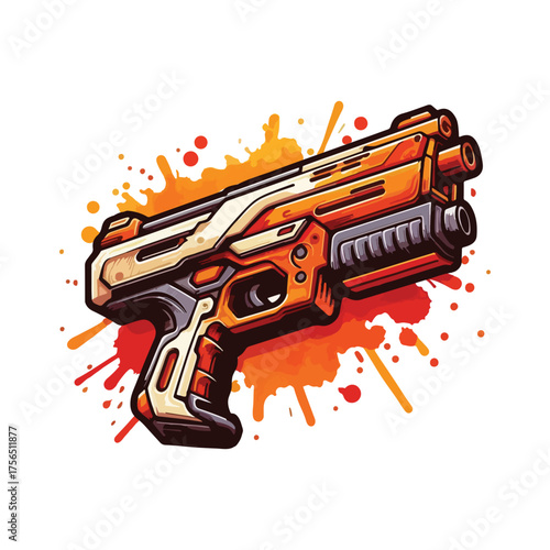 Nerf gun SVG, kids toy svg, foam darts, nerf target, Target Guns