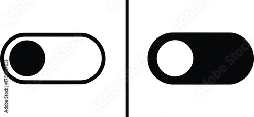 Toggle Switches: Sleek and minimalist toggle switches, representing on and off states in a modern interface. A symbol of control and functionality.