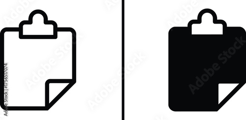 Document Icon: A minimalist and modern document icon, representing essential information and efficient organization. This versatile visual element is suitable for a range of applications.